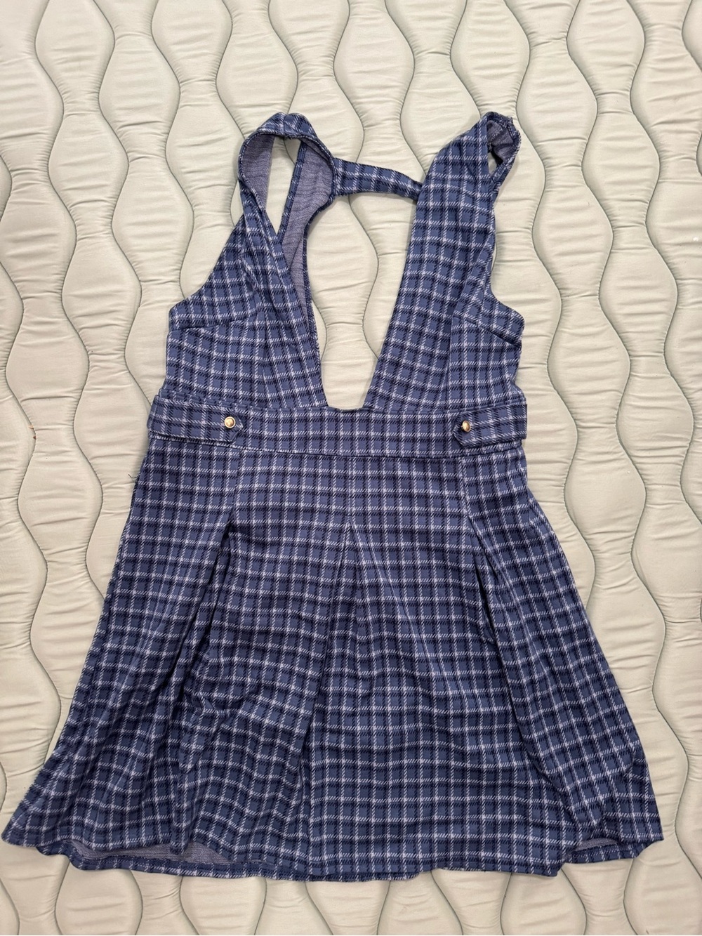 American Eagle Plaid Dress - Blue